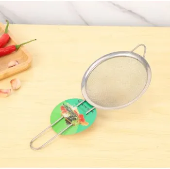 Kuchyňské cedidlo z oceli s rukojetí 21x8 cm