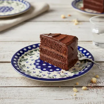 Talíř Dezertní tanier Ceramika Artystyczna Bolesławiec 21 cm - dec. 377ZX