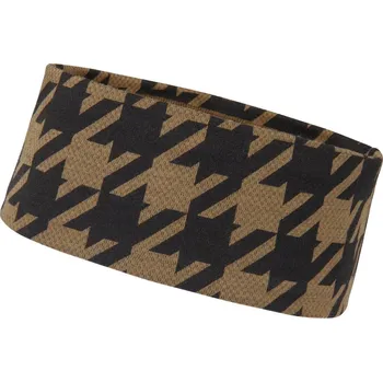Čepice Funkční čelenka s merinem Helly Hansen Lifa merino headband - sepia houndstooth aop obvod hlavy 53-59 cm