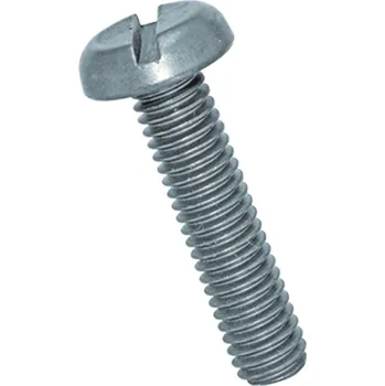 Spojovací materiál Šroub s drážkou DIN 85A válcová zaoblená hlava M3x12 DIN 85 4.8 ZB