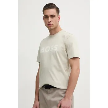 Bavlněné tričko BOSS Orange 50534923 béžová 01X, vel. XXL