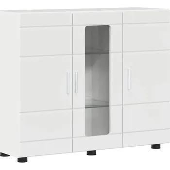 Šatní skříň Servírovací skříň Bílá s vysokým leskem 55,5 x 29 x 100 cm