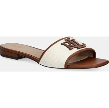 Dámské pantofle Pantofle Lauren Ralph Lauren Everley Sld2 802P04395003.101 hnědá 88X, EUR 36