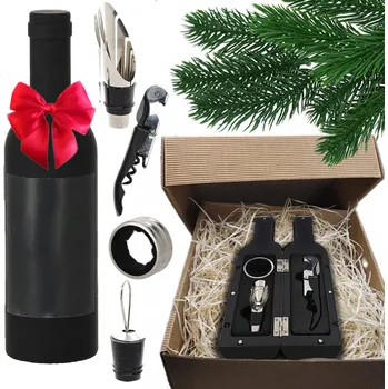 Otvírák SADA PŘÍSLUŠENSTVÍ K VÍNU DÁRKOVÁ SADA NA VÍNO DÁREK K VÝROČÍ SVATBY