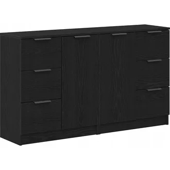 Příborník do zásuvky Kredenc Černý Dub 180 x 30 x 70 cm Materiál na bázi dřeva