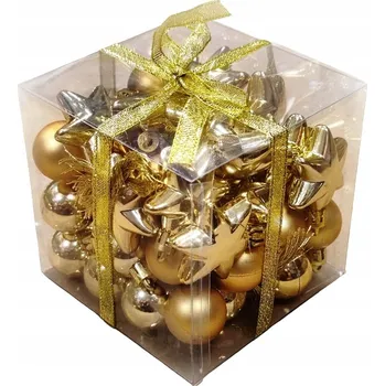 Vánoční dekorace Vánoční Baňky Na Stromeček Nerozbitné vánoční ozdoby na stromeček, 50 Kusů 455/5