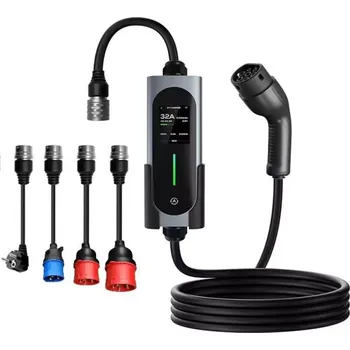 Autodiagnostika Ovrod přenosná nabíječka elektromobilu 22 kW Type 2, IP65, sada konektorů 380V/32A, 380V/16A, 220V/16A, 220V/32A