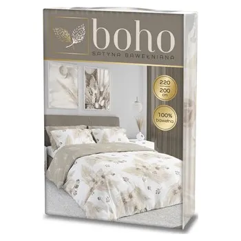 Sprchový závěs POŚCIEL KPL.220X200+2x70X80 BOHO 005 SATYNA BAW.