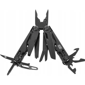 Multifunkční nůž Multitool Multifunkční nářadí pro přežití M-Tac Type 9 11v1 černý s pouzdrem