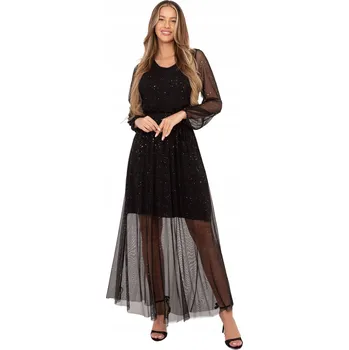 Dámské šaty Šaty Elegantní Rozšířené Lesklé s Páskem