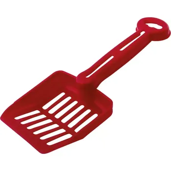 Toaleta pro kočku Lopatka na stelivo pro kočky červená 26 cm
