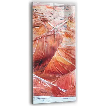 Hodiny Skleněné nástěnné hodiny do obýváku s motivem malebného Velkého kaňonu 30x60 cm