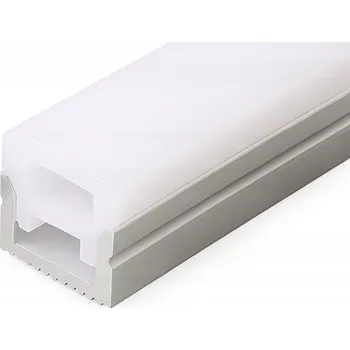 LED osvětlení LED profil silikonový plochý P1212 3FACE kryt/difuzor pro LED pásky 8 mm