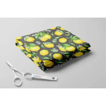 Softshell zimní,Citróny na barevném pozadí Barva: Černá