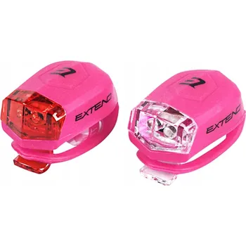 Cyklosvítilna SADA SVĚTEL NA KOLO EXTEND FROGGIES PINK (Růžová)