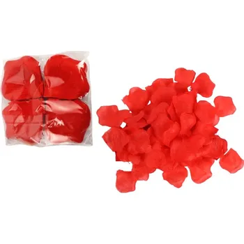 Dekorativní růžové lístky 5,5x5 cm (cca 120 ks) ČERVENÉ