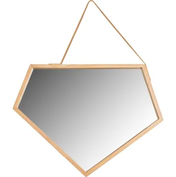 Zrcadlo REA Dřevěné asymetrické zrcadlo 49cm HOM-08889