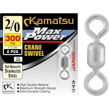 Kamatsu Obratlík Max Power Crane Swivel K-2199 Nosnost: 80kg, Počet kusů: 5ks, Velikost: #4