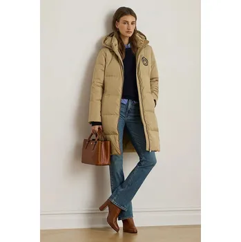 Dámský kabát Kabát Lauren Ralph Lauren 297P04126 béžová 12X, vel. L