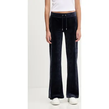 Dámské kalhoty Velurové teplákové kalhoty Juicy Couture Monogram Lisa JCWBJ125303 námořnická modř 59X, vel. L