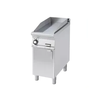 Kuchyňský gril RM GASTRO Grilovací deska 36x68 elektrická hladká s podestavbou 400 V | RM - FTL-94ET