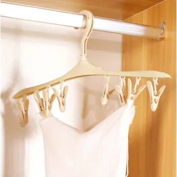 Věšák Věšák s 8 sponkami na prádlo 40x15 cm BEŽOVÁ