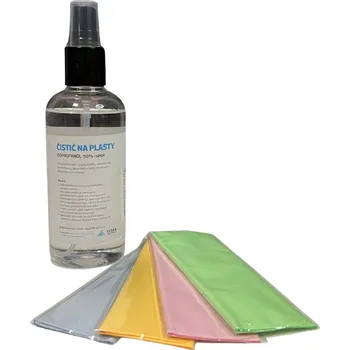 Čistící sada Čisticí Sada na Neony Plasty Odmašťovací Sprej + 4x Hadřík z Mikrovlákna