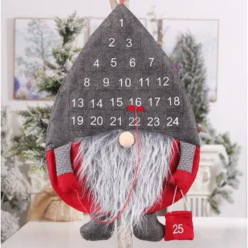 Kalendář Adventní kalendář SKRZAT 62x40 cm ŠEDÝ