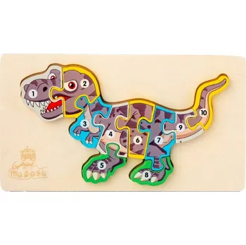 Dřevěná hračka Dřevěná hračka SKLÁDAČKA DINOSAURUS 19,5x10,7x1,2 cm
