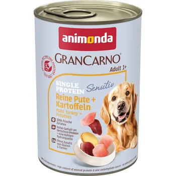 Pro psa 24x400g animonda GranCarno Adult Sensitive - čisté krůtí & brambory