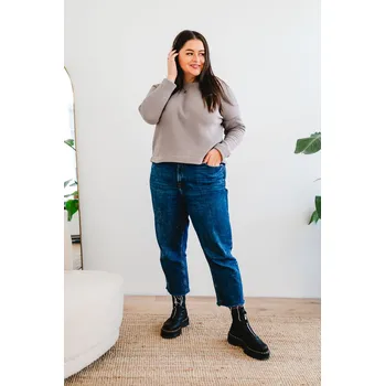 Dámský svetr Dámský svetr ZARA šedo-hnědý - SVZAGRL