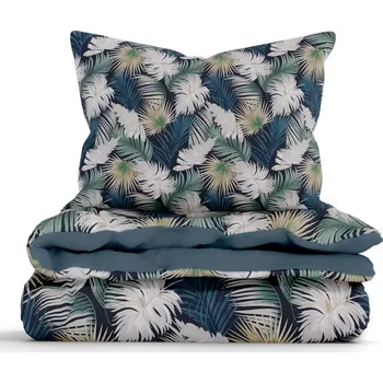 Povlečení Prodloužené bavlněné povlečení Renforcé – Taisa zelená/modrá