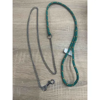 Vodítko pro psa Vodítko řetízkové mamá plemena 120-130cm Barva: Zelená