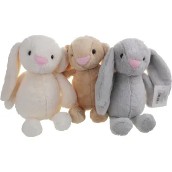 plyšák Maskotka KRÁLÍK PASTELOVÝ malý 25 cm mix barev