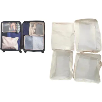 Příslušenství k zavazadlu Sada organizérů do kufru 4 ks krémové