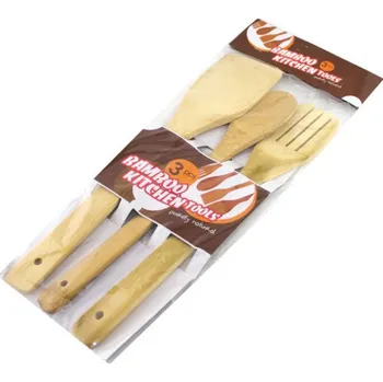 Příbor Sada bambusových příborů 29 cm, 3 ks