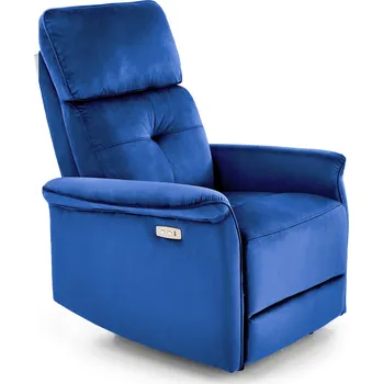 Křeslo HALMAR SEMIR polohovací křeslo tmavě modré