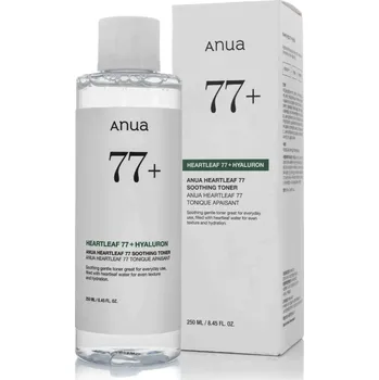 ANUA Heartleaf 77+ Hyaluron Soothing Toner-zklidňující tonikum s hyaluronem 250 ml