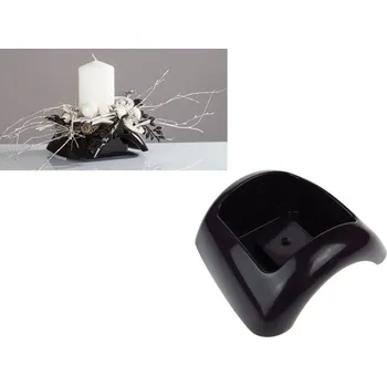 Květináč Květináč pro kompozice FOCUS malý 15,5 x 15 cm – ČERNÝ