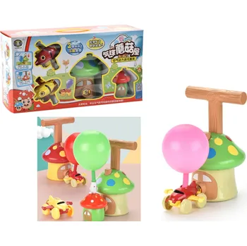 autíčko Balónková hračka, balónkem poháněné vozidlo HOUBY v kartonu 37x20x13 cm