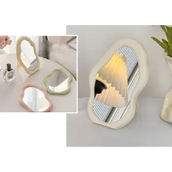 Zrcátko v barevném plastovém rámečku 25x18 cm ECRU, RŮŽOVÁ, ZELENÁ