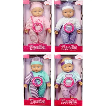Panenka Dorotka, která zpívá a mluví polsky, 31 cm, různé barvy, v kartonové krabici