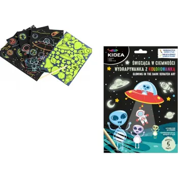 omalovánky KIDEA Scratchbook s omalovánkami svítícími ve tmě KOSMOS