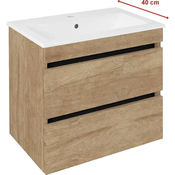 Koupelnový nábytek Sapho Ezara Umyvadlová skříňka 58x54x39cm, dub alabama, EZ592-2222