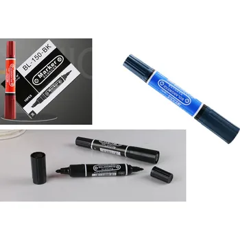 Oboustranný fix s tlustou a tenkou špičkou MODRÝ 14,5 cm - 1 ks