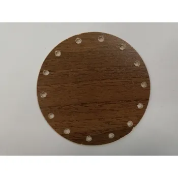 Dno na papírové pletení OŘECH - kruh - 9 cm