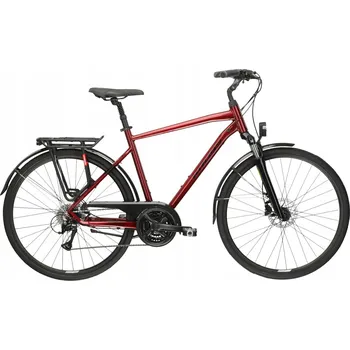 Trekingové kolo Kross Trans 4.0, rám 21 palců, kola 28", červené