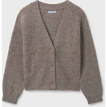 Dívčí svetr Dětský kardigan Mayoral 7317.8B.Junior.9BYA hnědá 84X, vel. 167