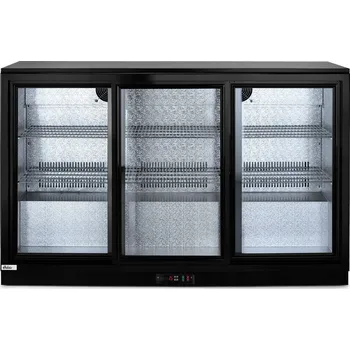 Chlazení Barová chladnička s 3 posuvnými dveřmi Arktic, 308 l, černá, 1350 x 520 x (V) 865 mm