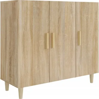 Komoda VidaXL Komoda, dub sonoma, 90x34x80 cm, dřevěný materiál